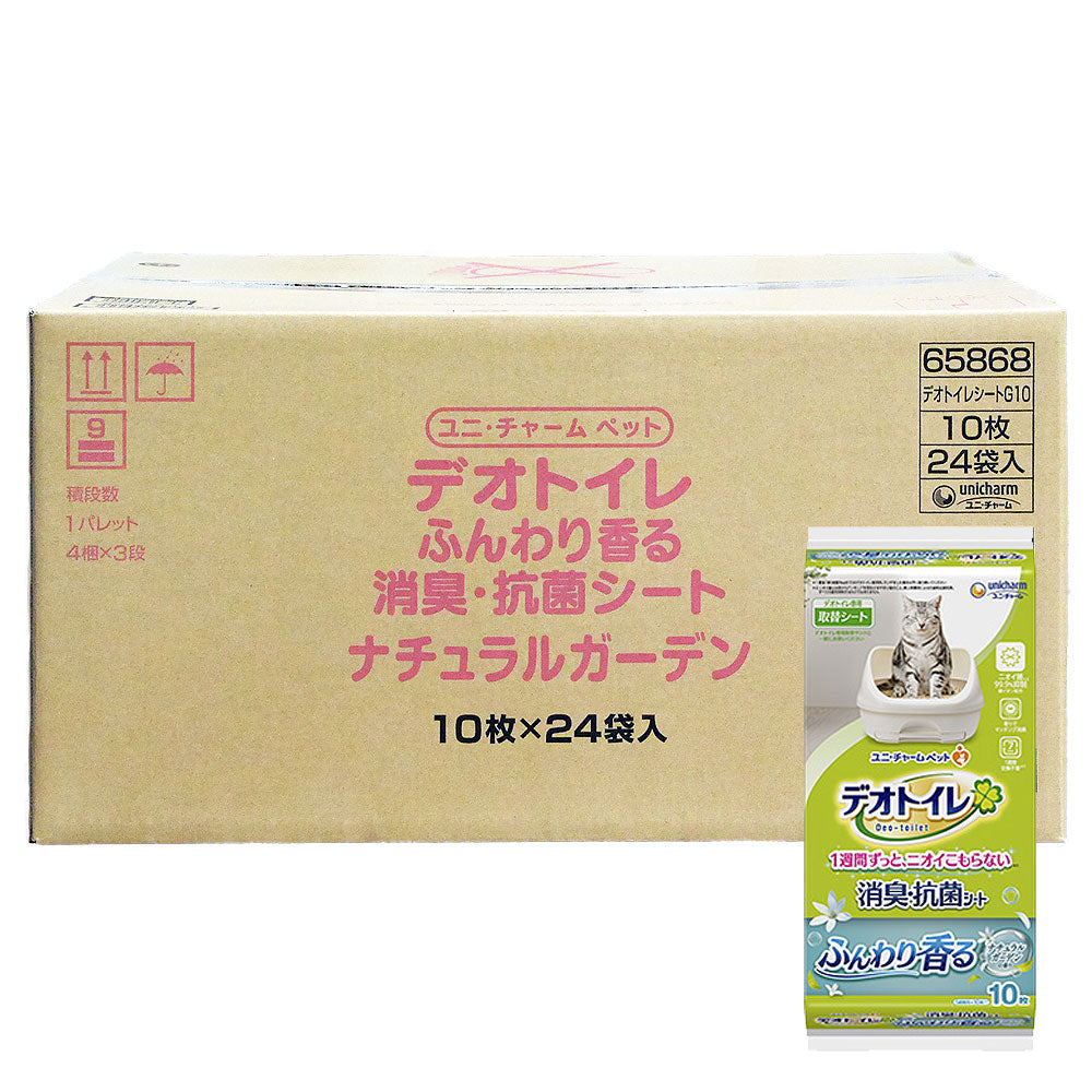 【新品・未開封】デオトイレ 消臭・抗菌シート 10枚 24袋 1ケース デオトイレ 消臭・抗菌シート 10枚入り×24袋 ケース販売 – ユニ